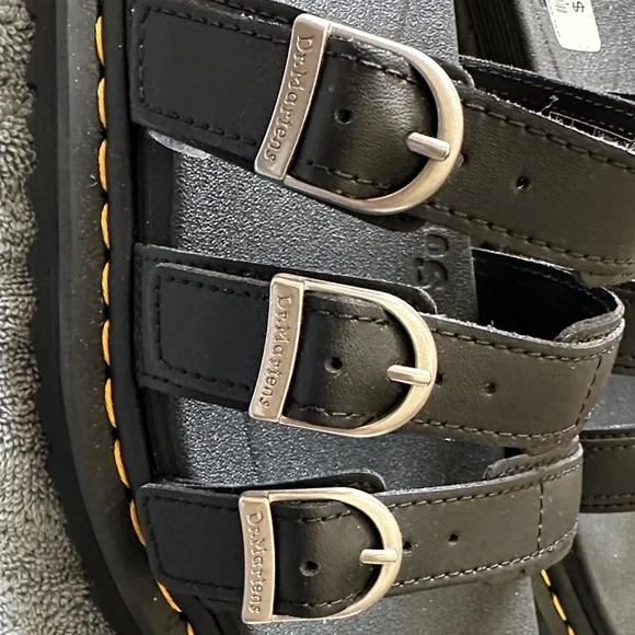 Dr. Martens Black Textured Footwear - Picture 5 of 9